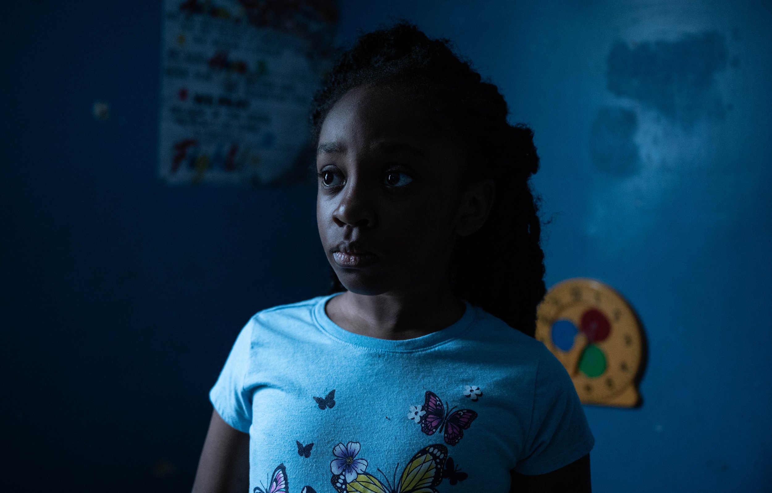 Young Black girl with autism in Greenwood Mississippi — documentary portrait produced for SPARK autism research by Black Shutter Productions