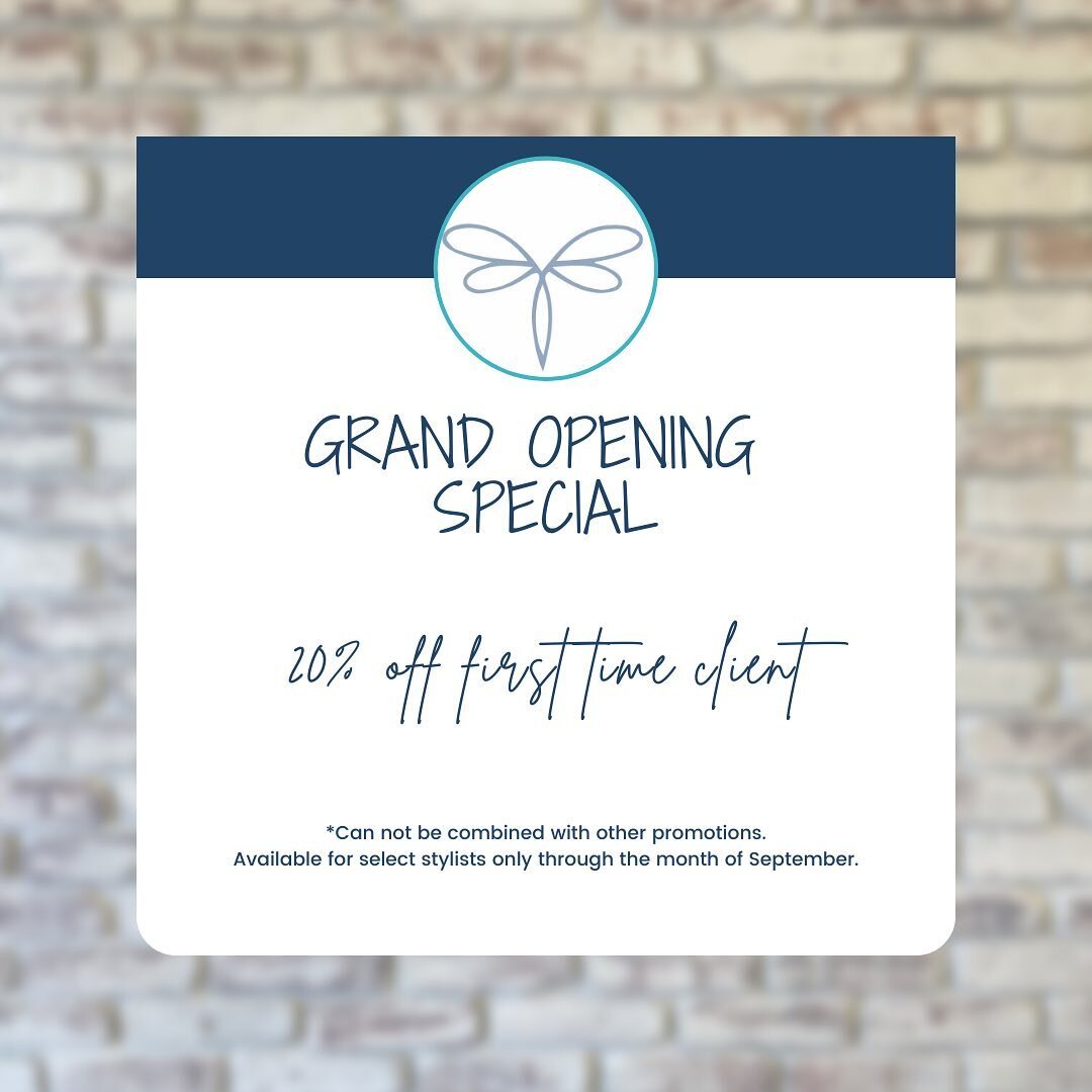✨Grand Opening Special! ✨ Come check out the brand new salon and get a brand new look at Stormy Skies Salon with one of our talented stylists! Call or text 561.757.8585 to book
