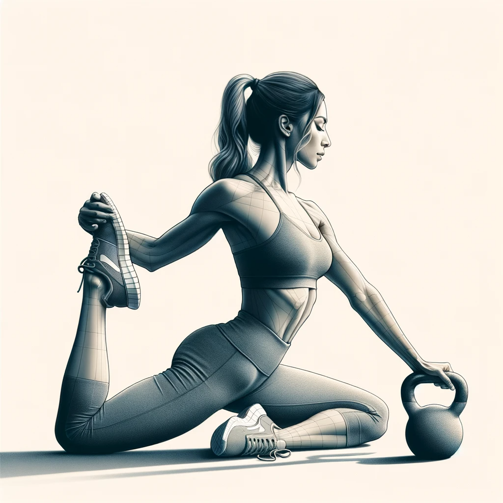 Woman Stretching with Weights.png