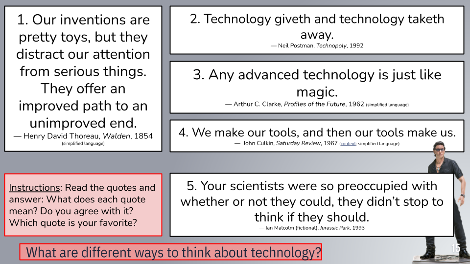 We used quotes about technology in the classroom and you’ll never