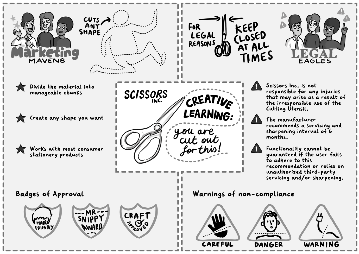 A black and white graphic of a variety of objects  AI-generated content may be incorrect.