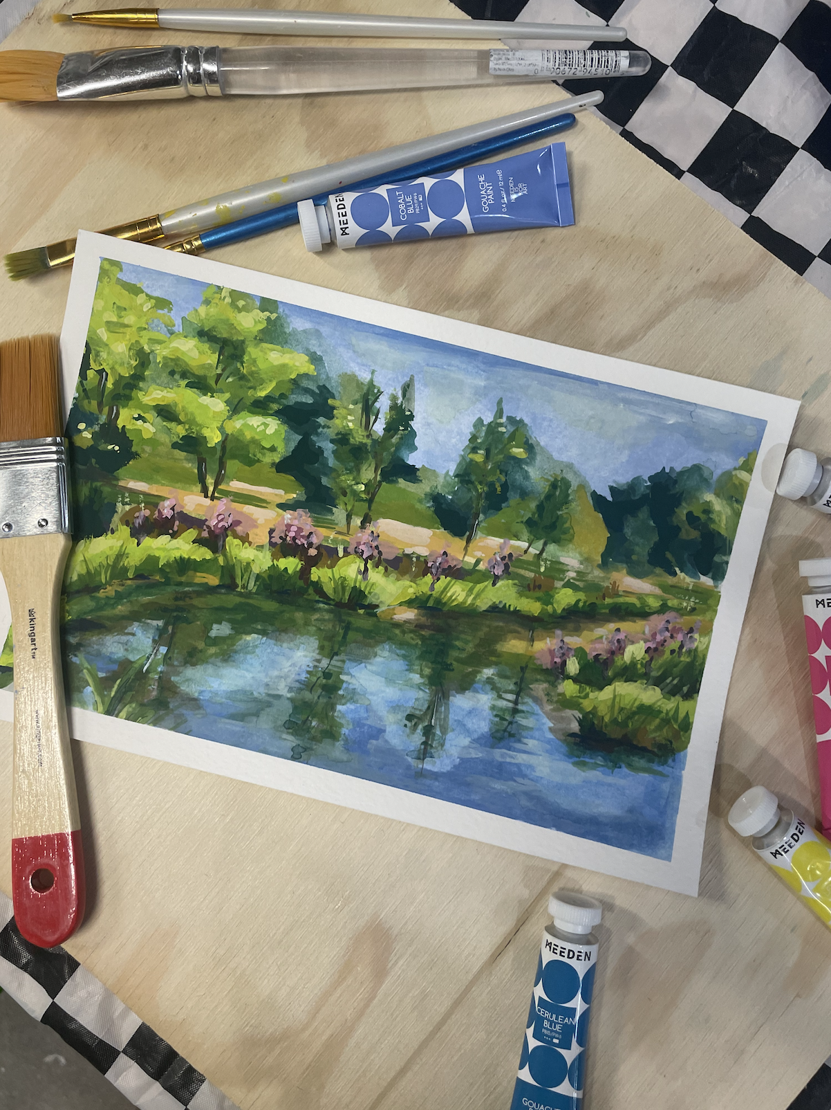 Painting! - Gouache Landscapes June 2nd