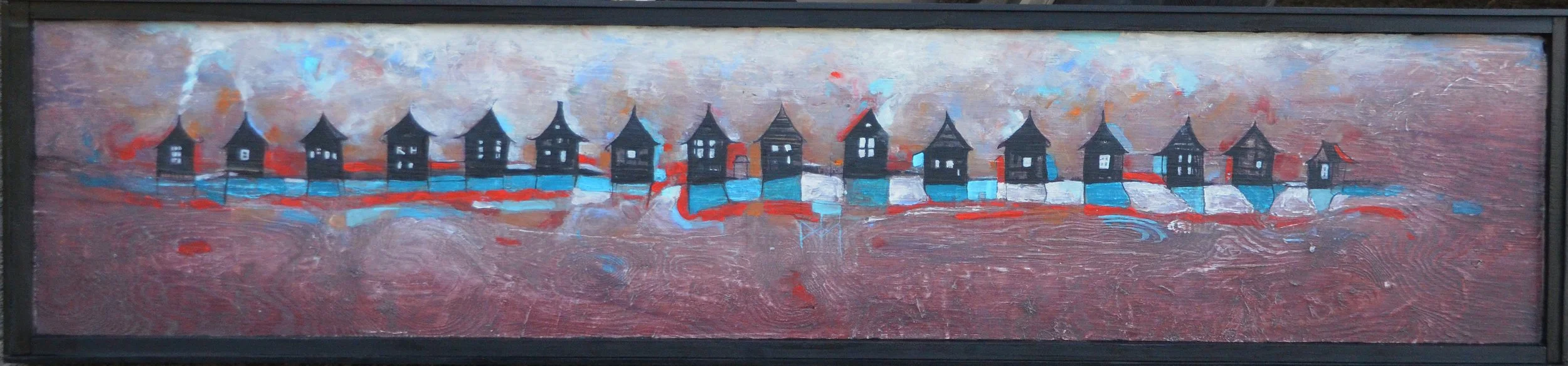 Horizontal Houses Black
