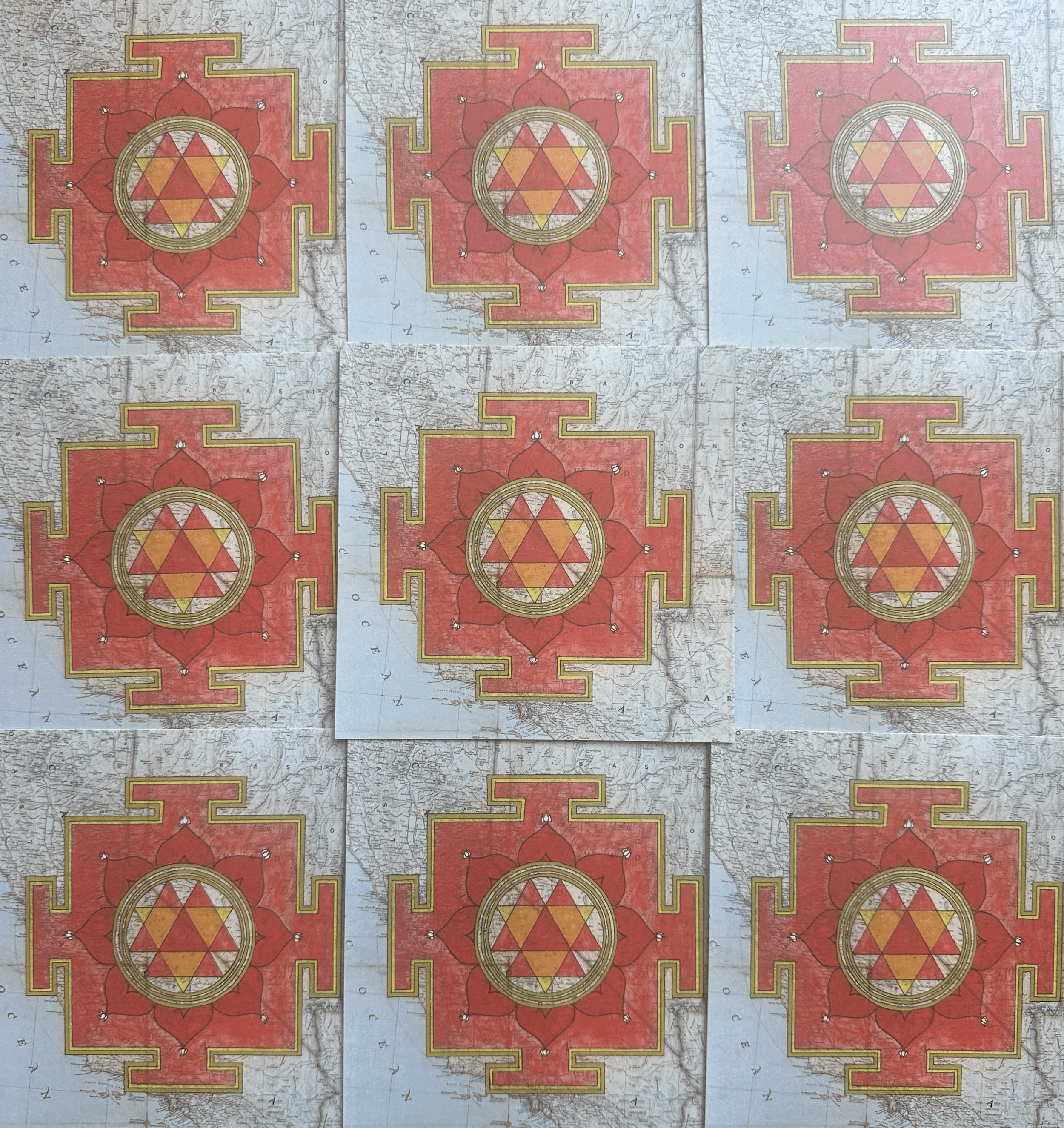 Durga Yantra Postcard