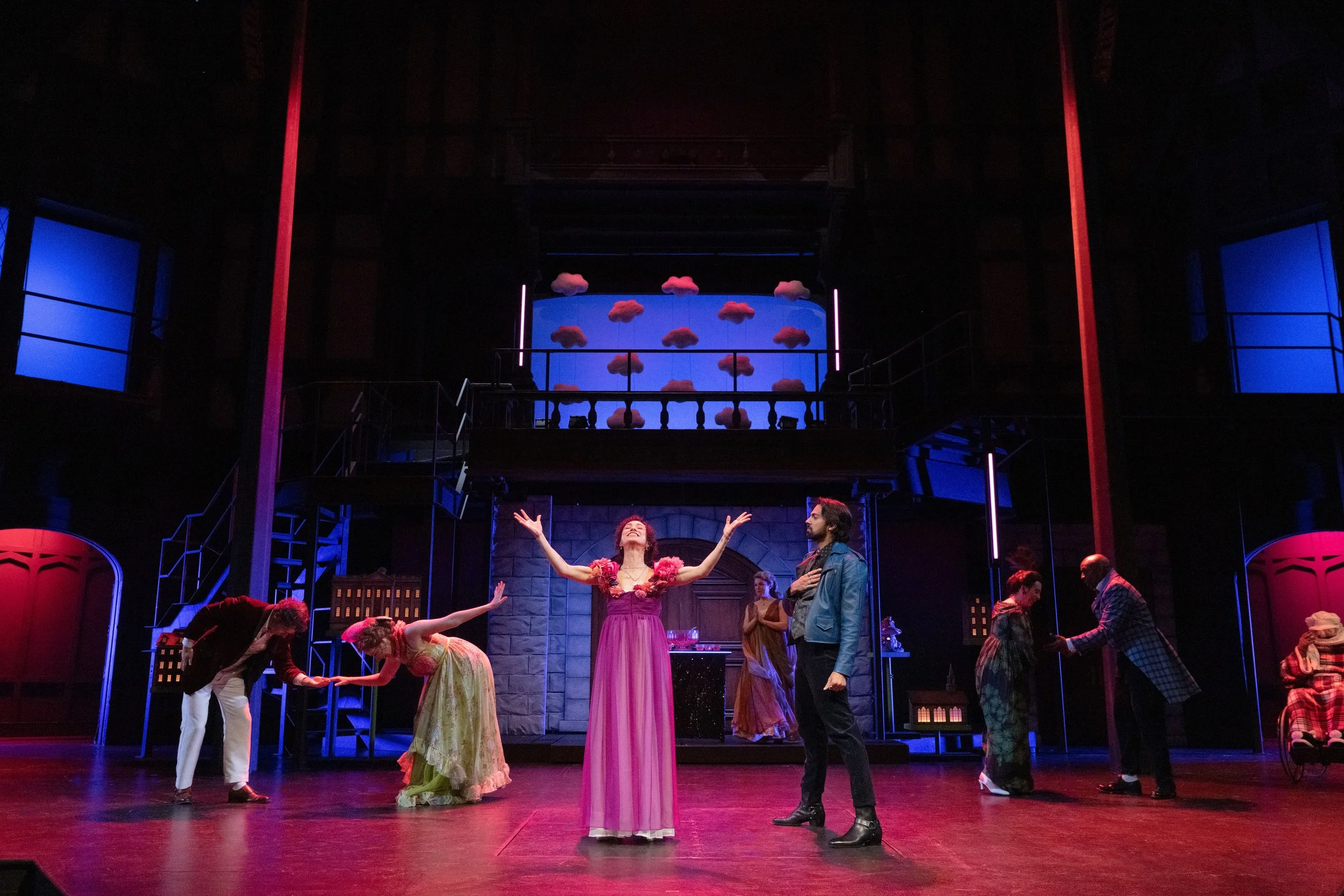 Nathan Karnik, Alejandra Escalante, and the company of Emma at OSF