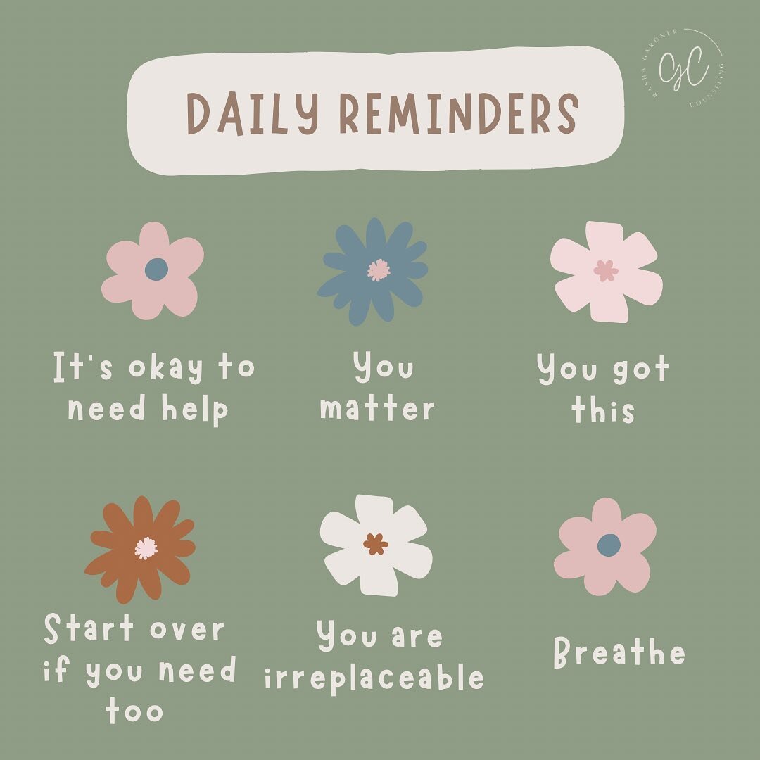Daily reminders for your Tuesday. 

🌸 What flower(s) do you need today? 

.
.
.
.
.
.
.
#affirmations #positiveaffirmations #positivereminders #mindset #mindsetmatters #breathe #feeltoheal #emotionalregulation