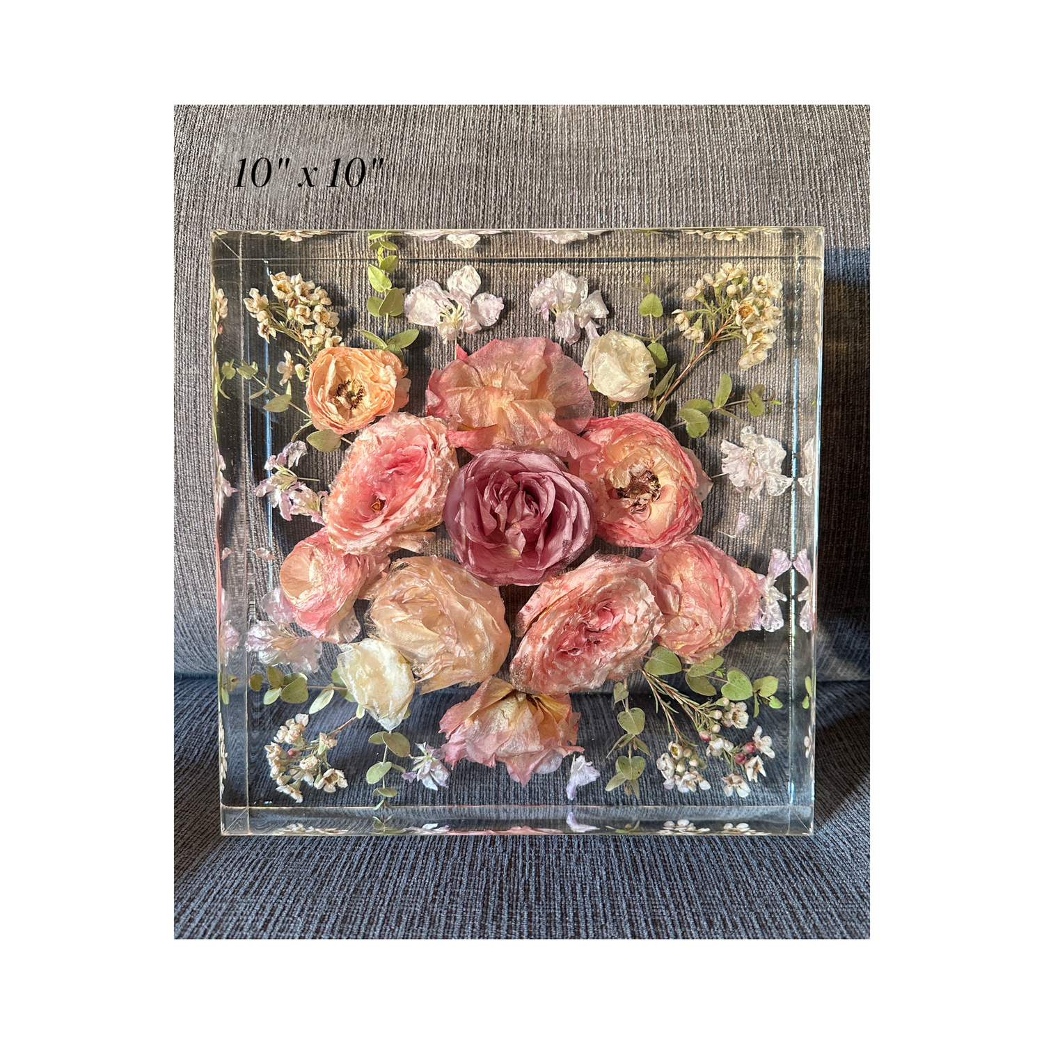 10x10 Custom Flower Preservation Block – Remedy Design Shop