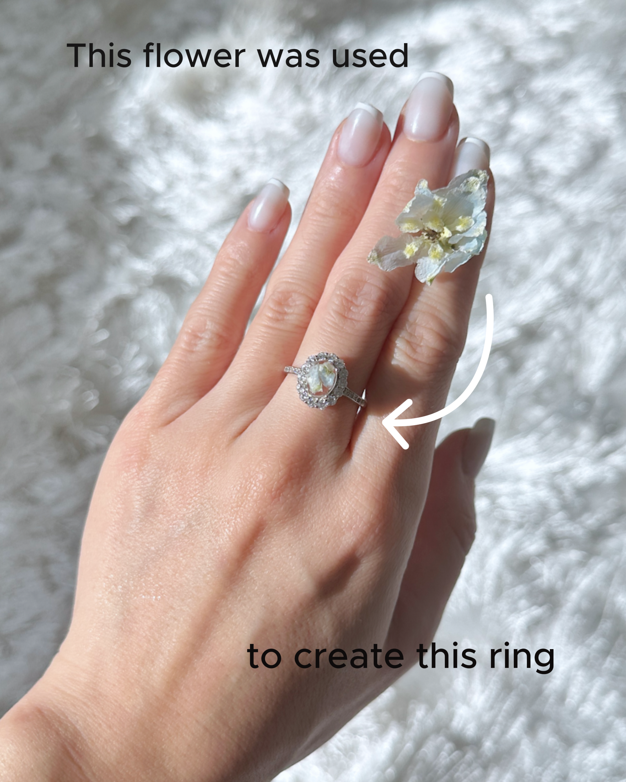 Preserved Wedding Flower Ring — MarinaMakesArt - Modern Resin Art by Marina  Nara