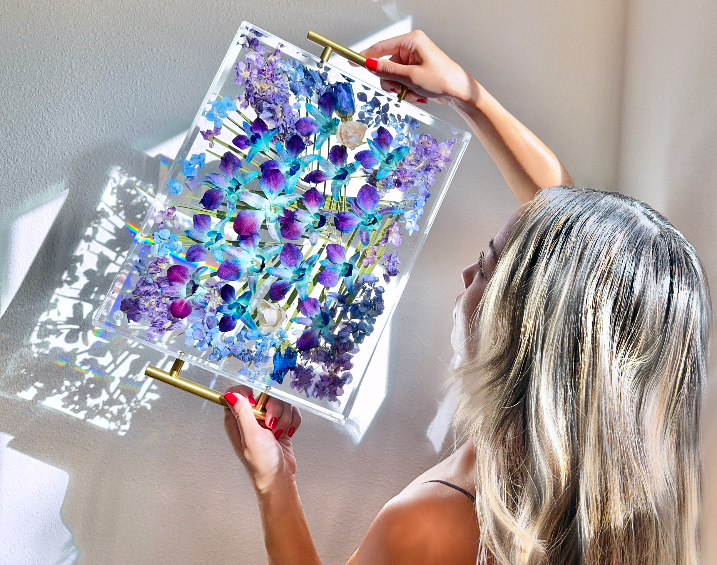 Wedding bouquet preserved in handcrafted resin keepsake by MarinaMakesArt