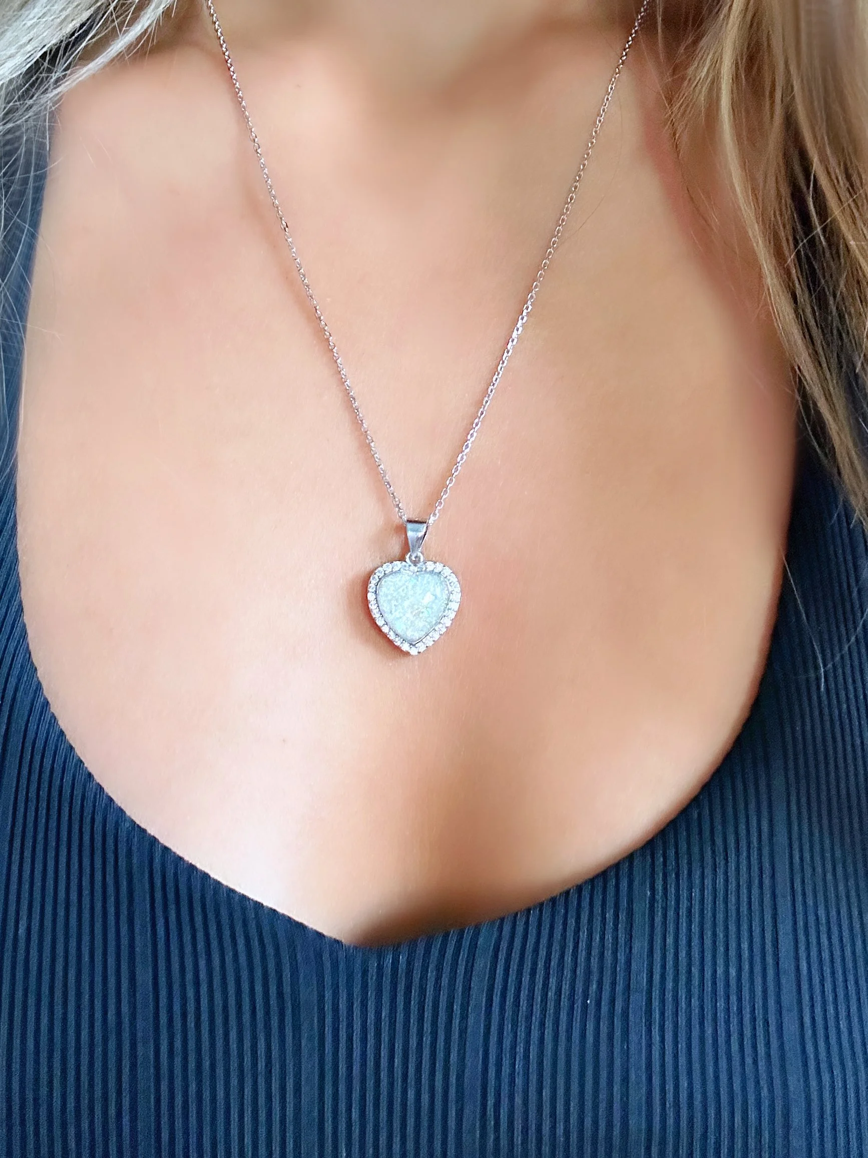 Cremation Heart Necklace