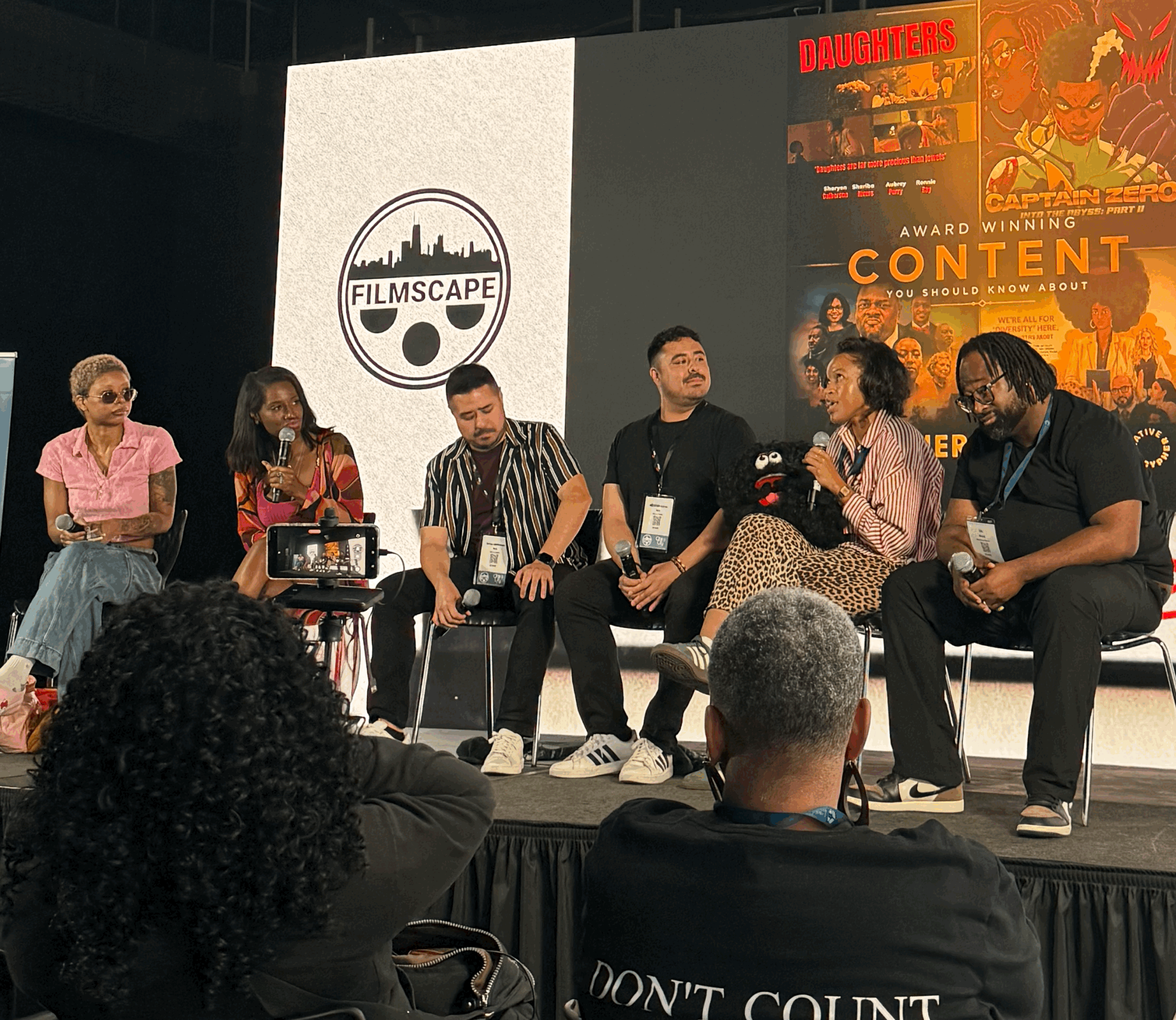 CYPHER’S ‘TELLY WINNERS’ PANEL STANDS OUT AT Filmscape, WHERE  Chicago's Creative Community CAME Together