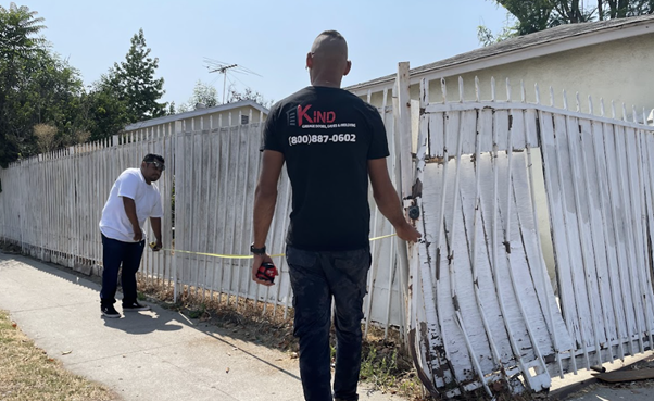 Inspecting the damage