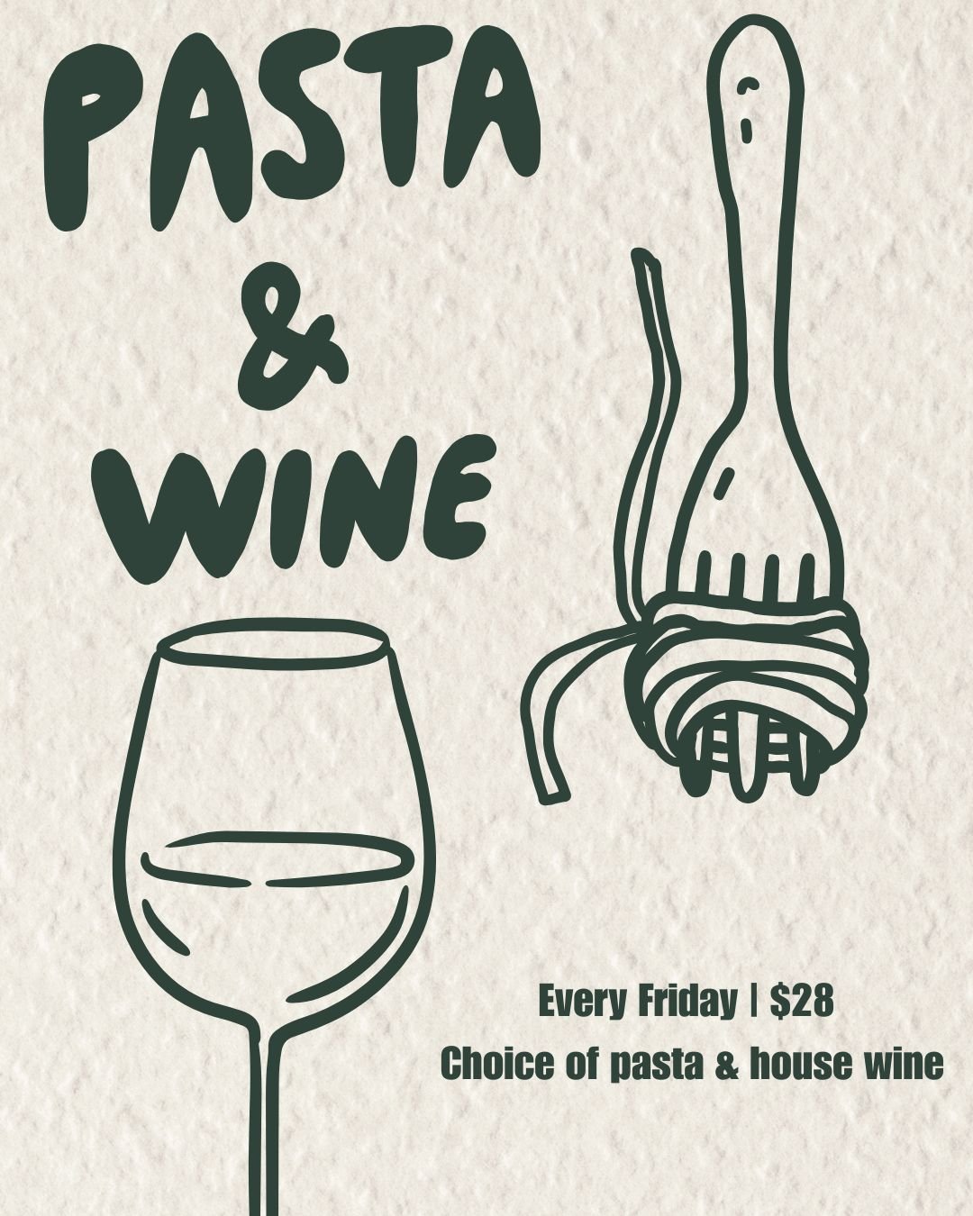 Every Friday is Pasta &amp; Wine @therockleypub 🍝🍷

Choose from one of our three pastas and enjoy it with a glass of house wine for $28. Simple, delicious, and the perfect way to start the weekend!

#therockleypub #bathurstnsw #centralwestnsw #past