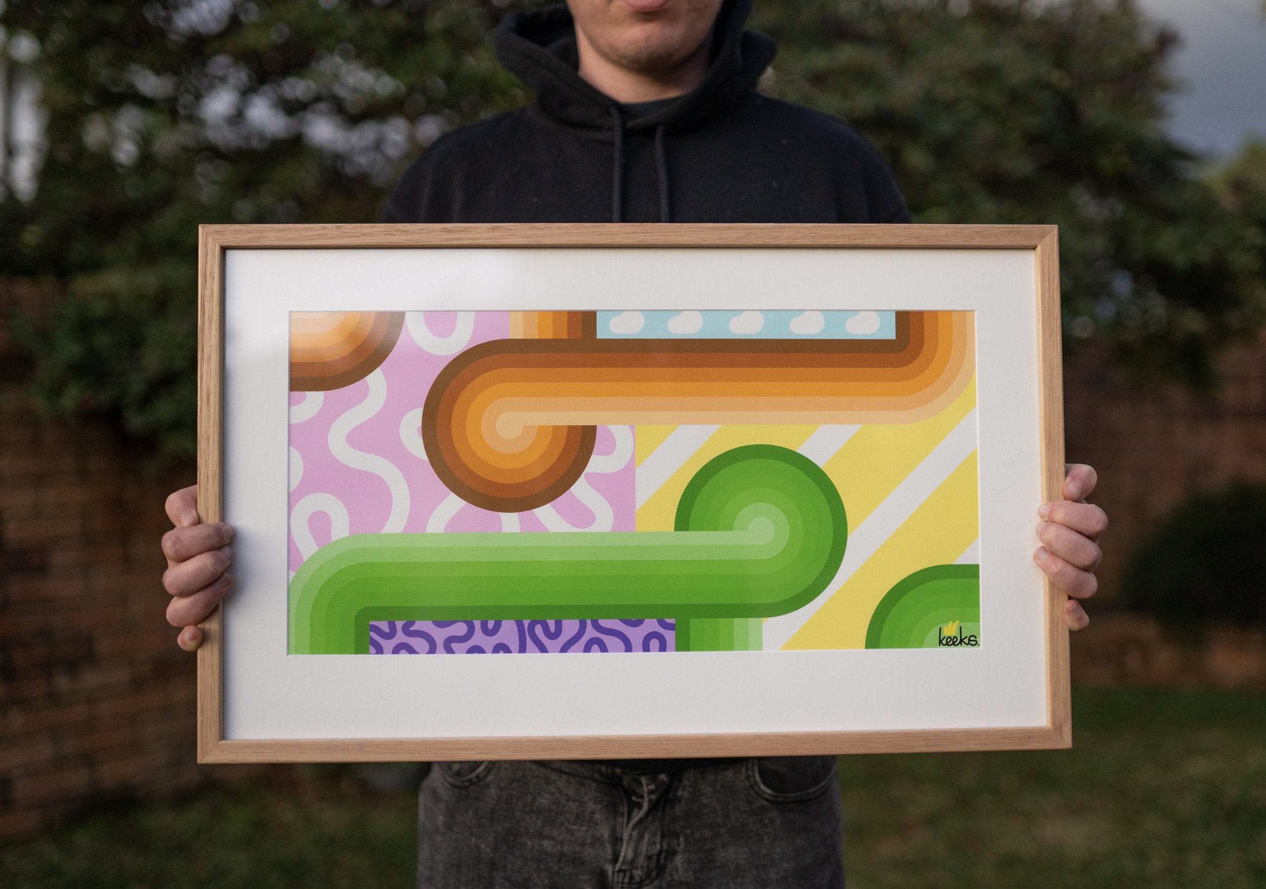 "Beach" Framed Canvas Print