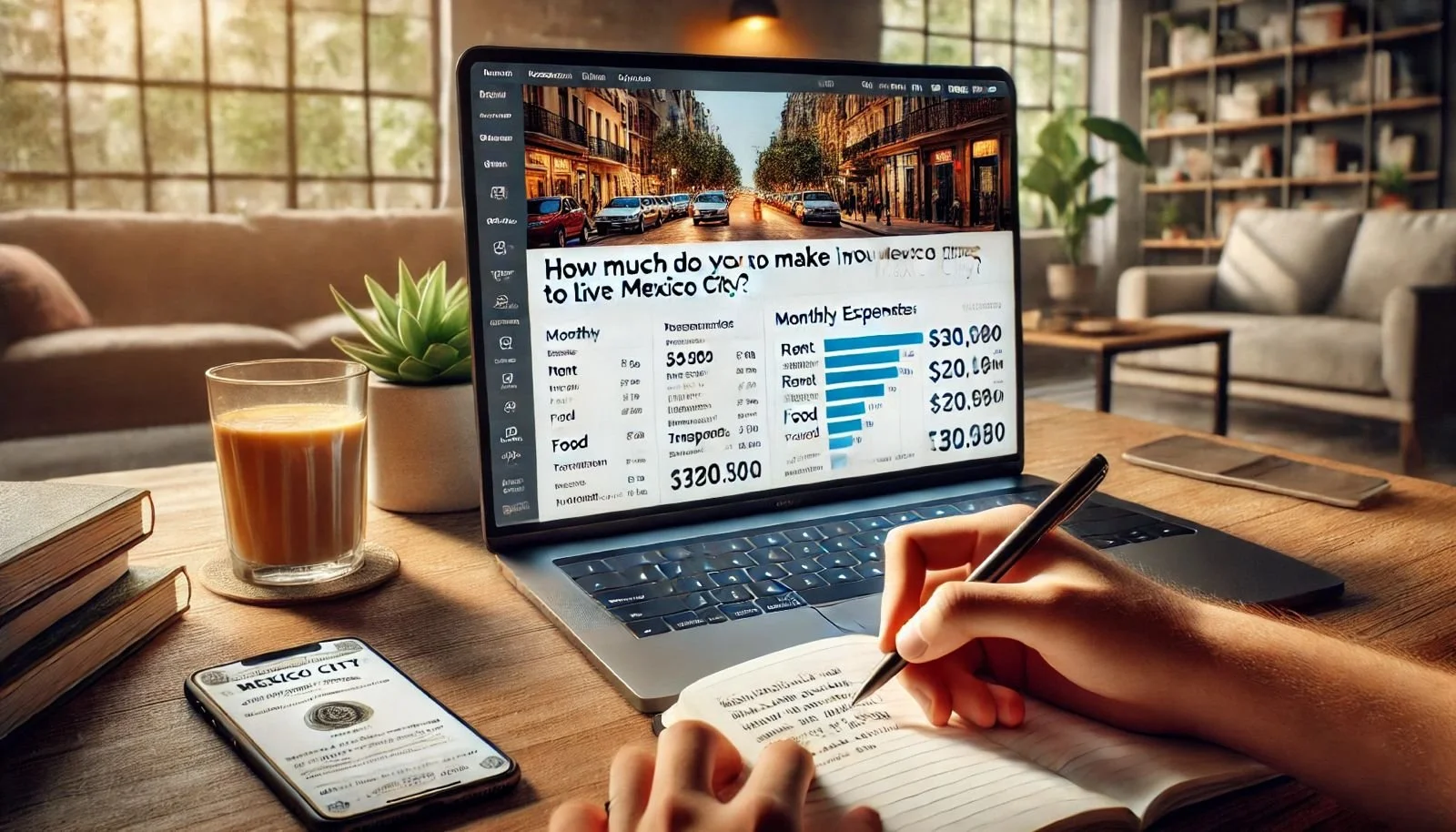 How much do you need to make to live comfortably in Mexico City?