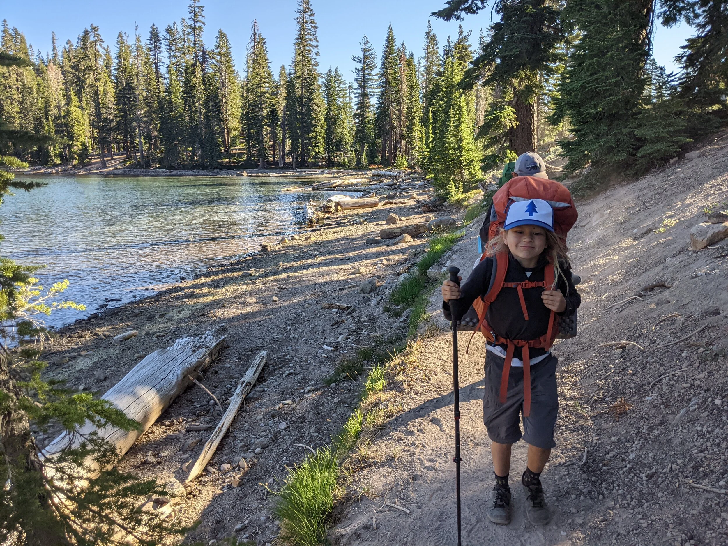 On the way out from the campsite