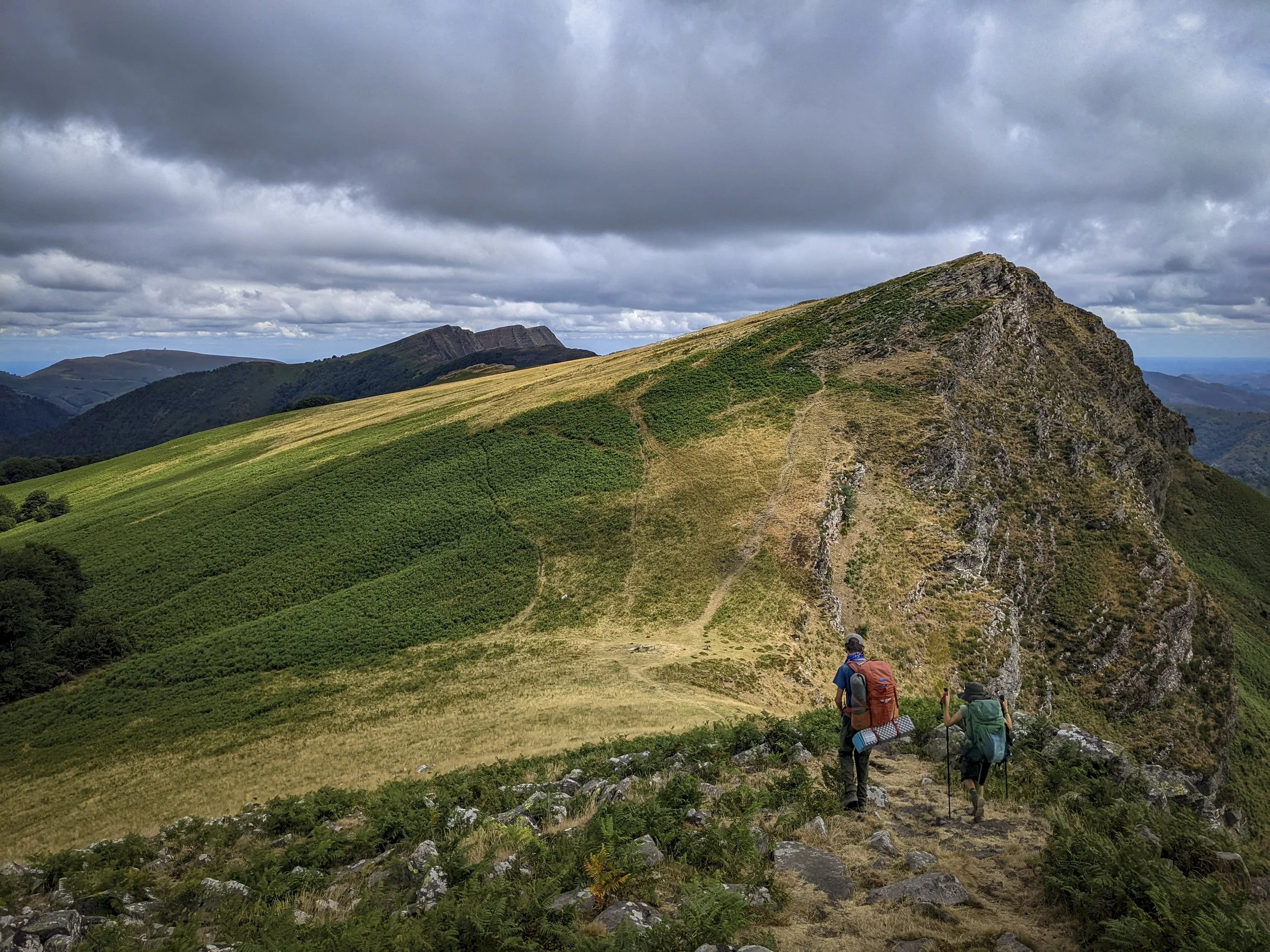 This is part of a long walk along this uplift structure with huge drops off to the right.