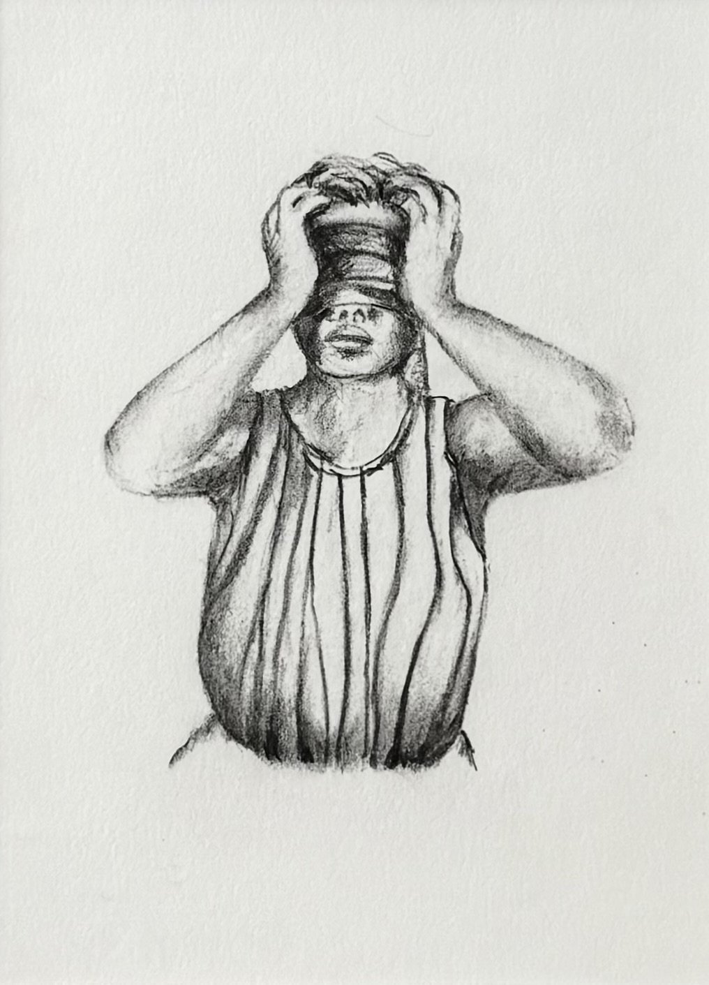 Sorrow 6 3/4” X 5” graphite on paper