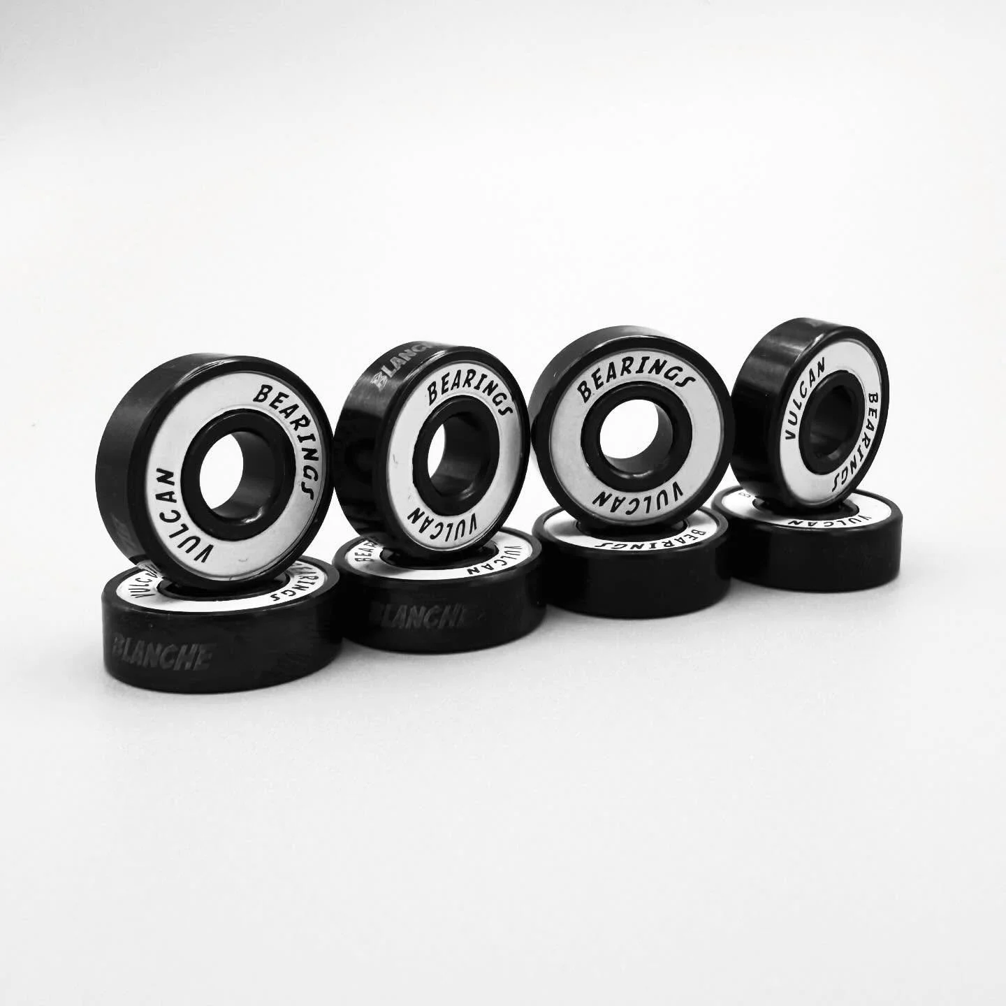 ⚡️Blanche Bearings ⚡️ 

Removable shields and come with spacers and washers. 

Everything you need for speed. 

#vulcanbearings #spacersrequired #gofast