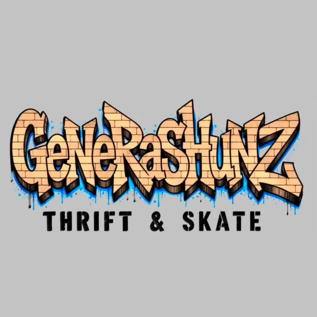Generashunz thrift and skate logo