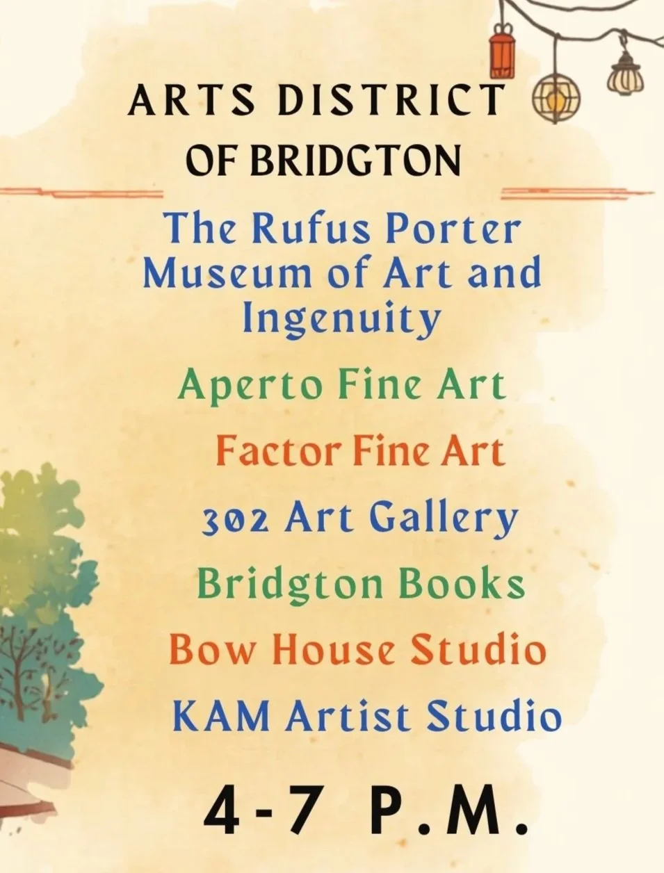 Bridgton's  First Friday Artwalk - August