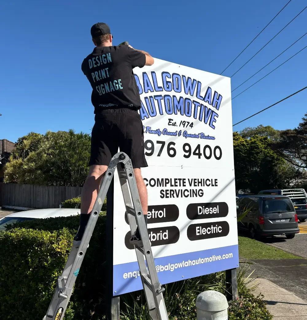 Pylon Sign Panel Install Balgowlah Auto