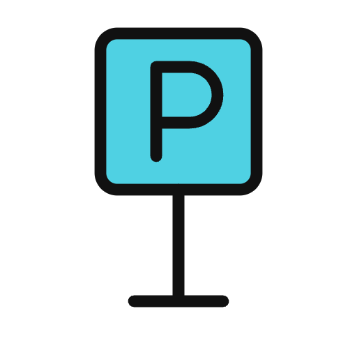 Car park signage icon