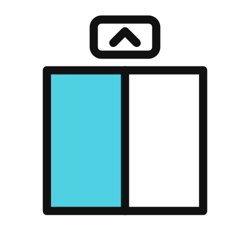 Floor, escalator, life graphics icon