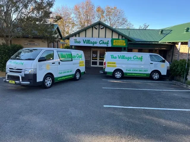 The Village Chef shopfront and van signage, Turramurra