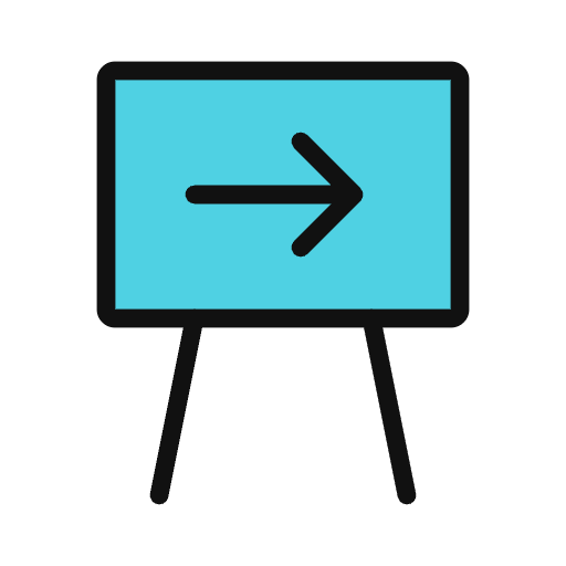 construction corflute temporary signage icon