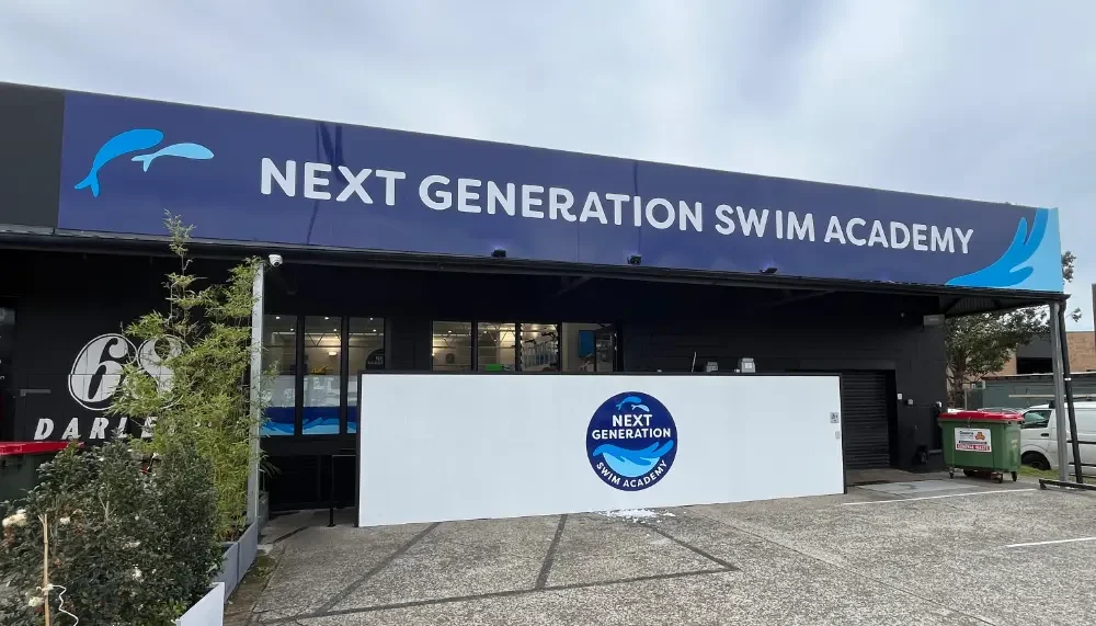 Bulkhead entry signage ACM panel Mona Vale