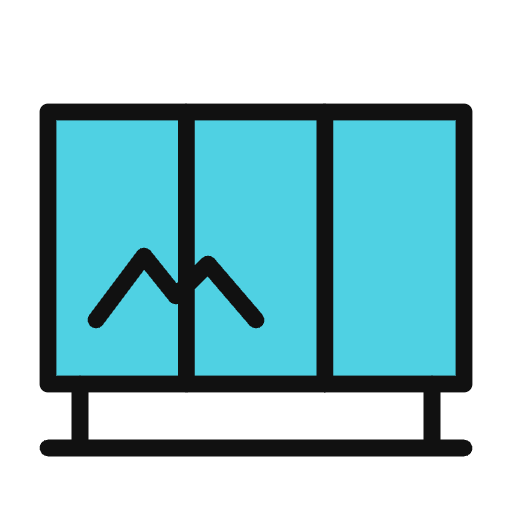 Hoarding and fence graphics icon
