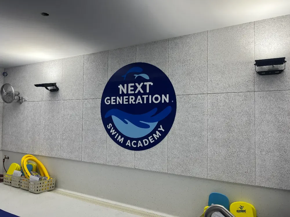 Circular acrylic and ACM profile cut signage