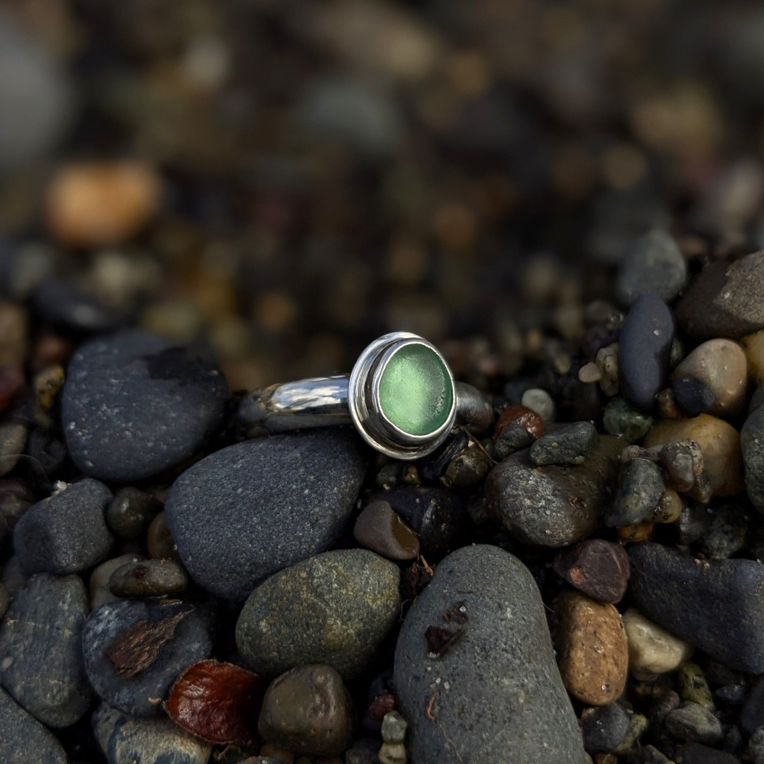 Sea Green | Genuine Sea Glass Ring