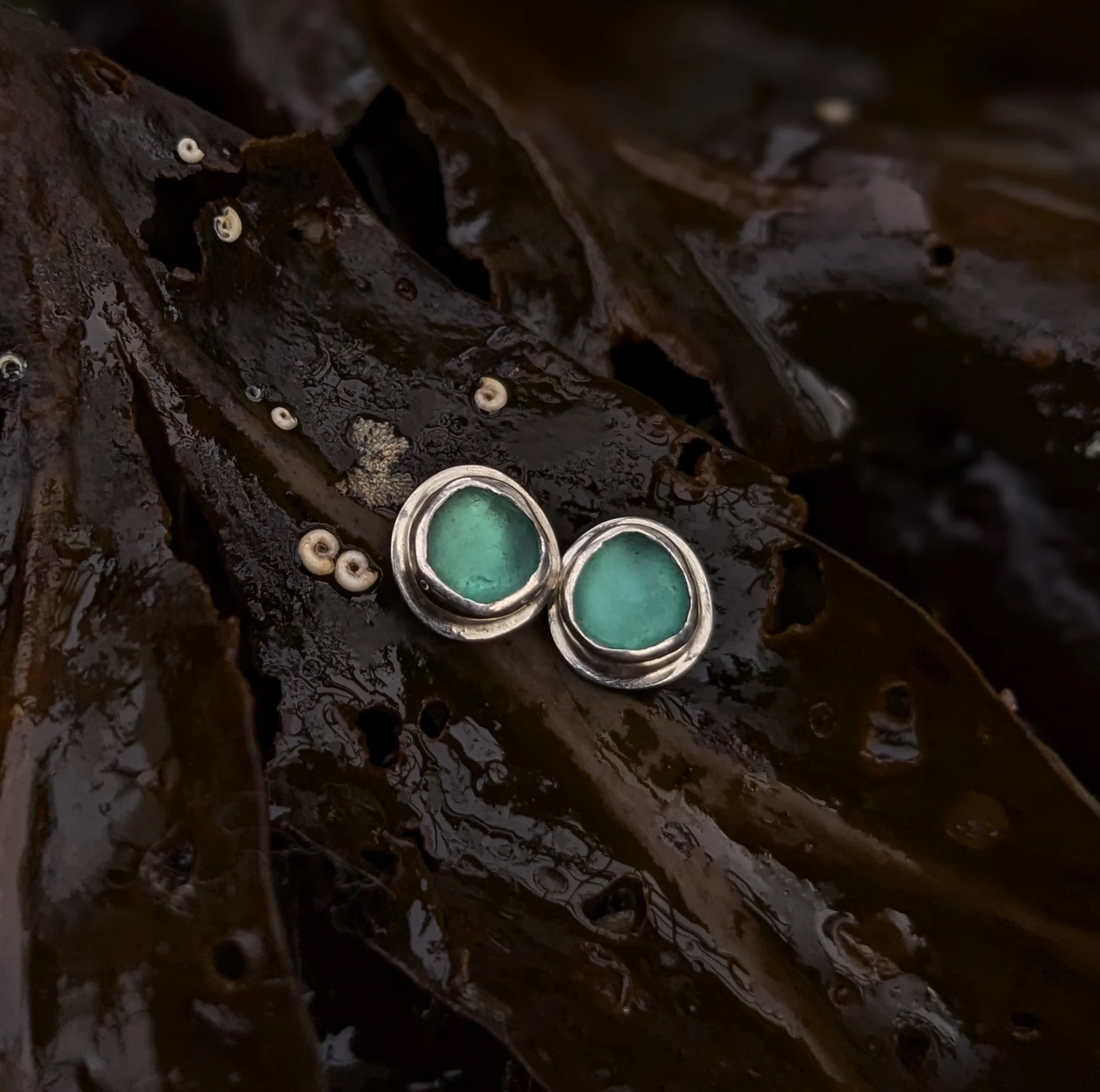 Sea Studs | Genuine Sea Glass Stud Earrings