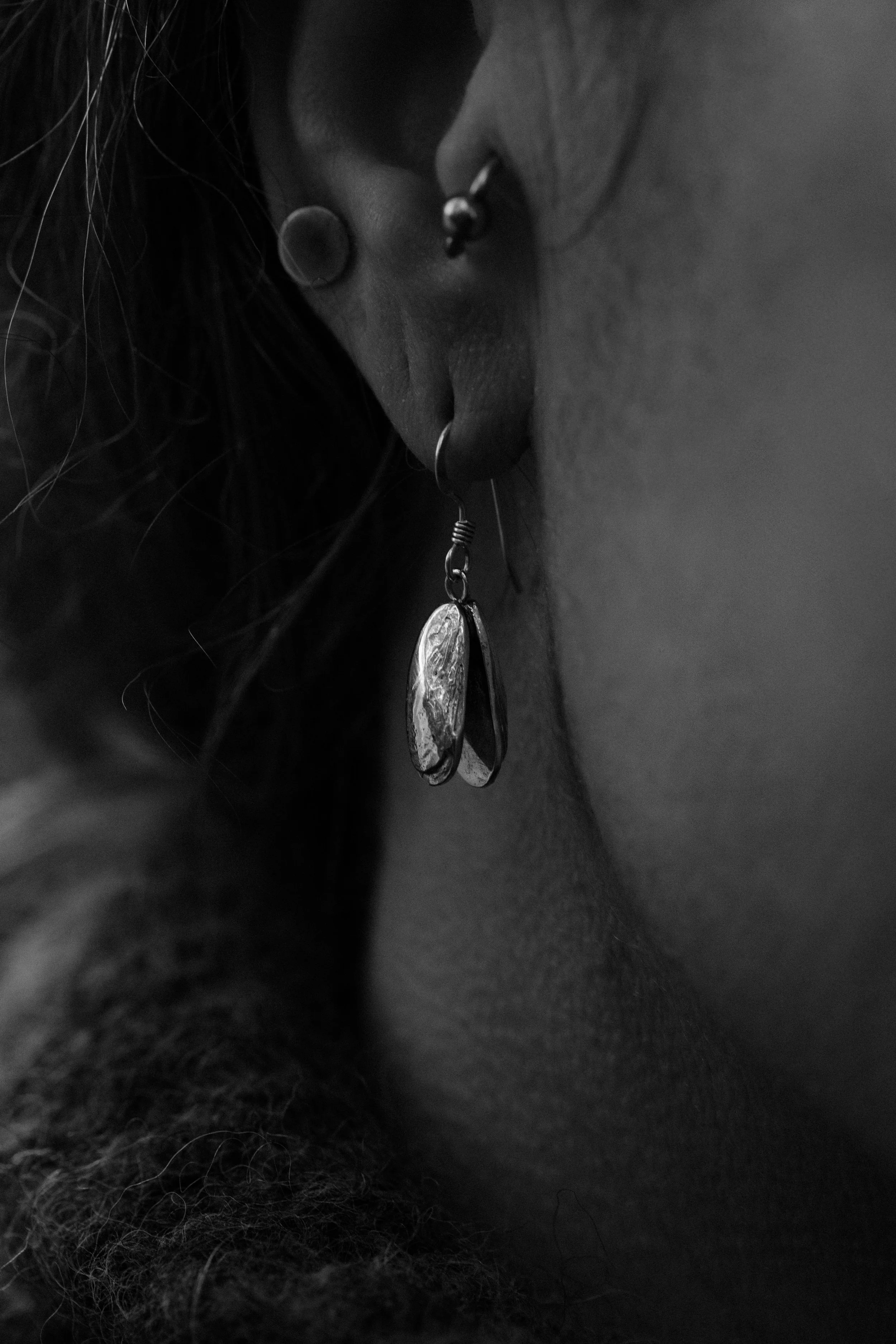 Mussel Shell Earrings | 100% Recycled Sterling Silver