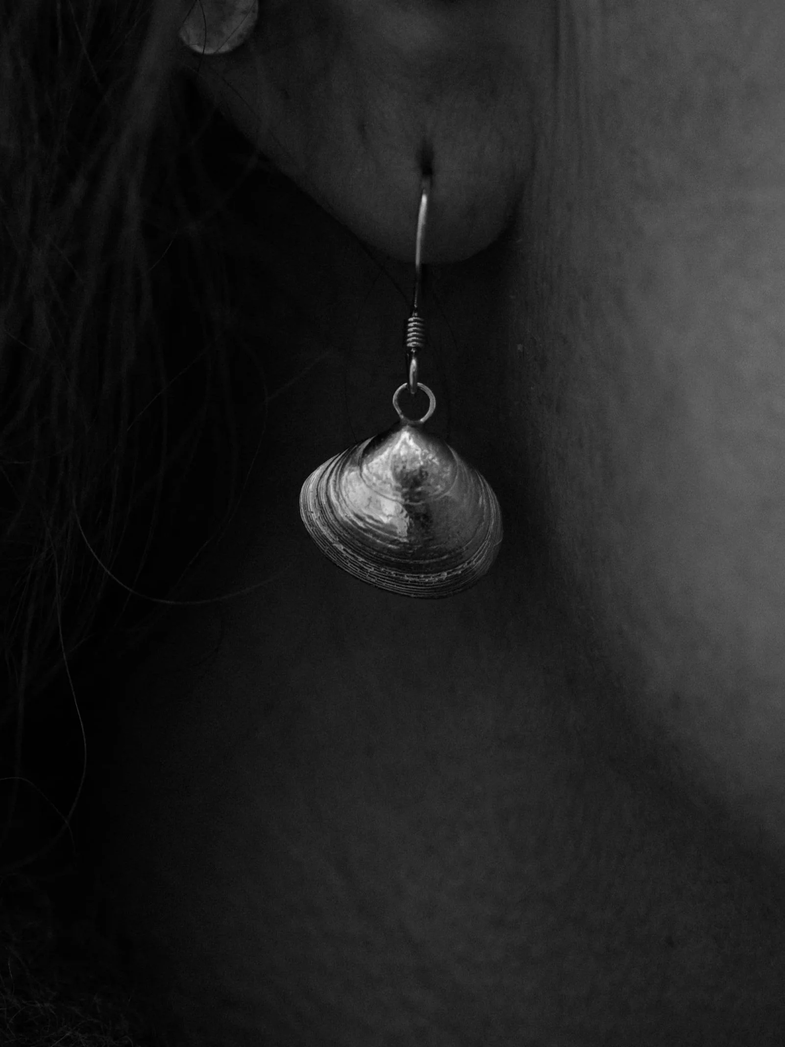 Butter Clam Earrings | 100% Recycled Sterling Silver