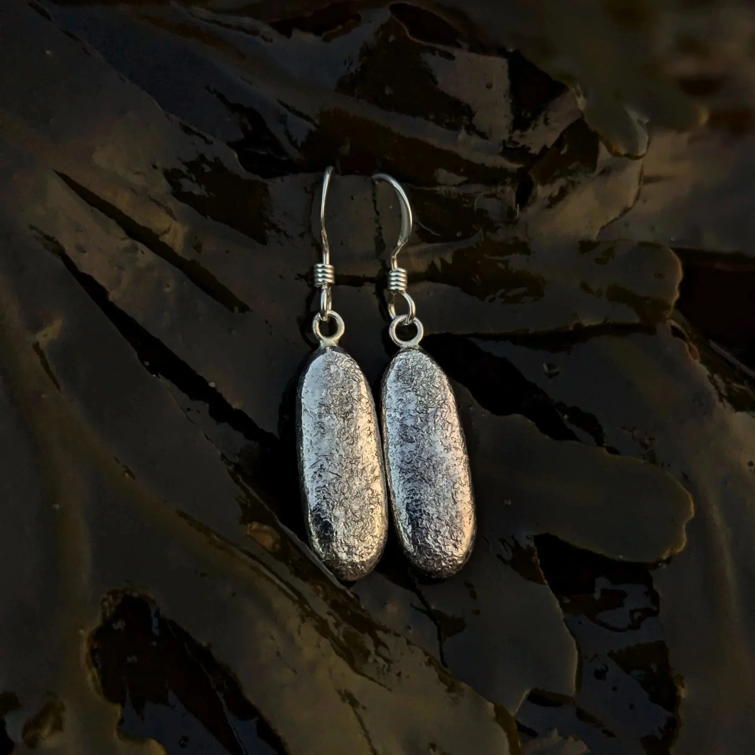 Pebble Earrings | 100% Recycled Sterling Silver