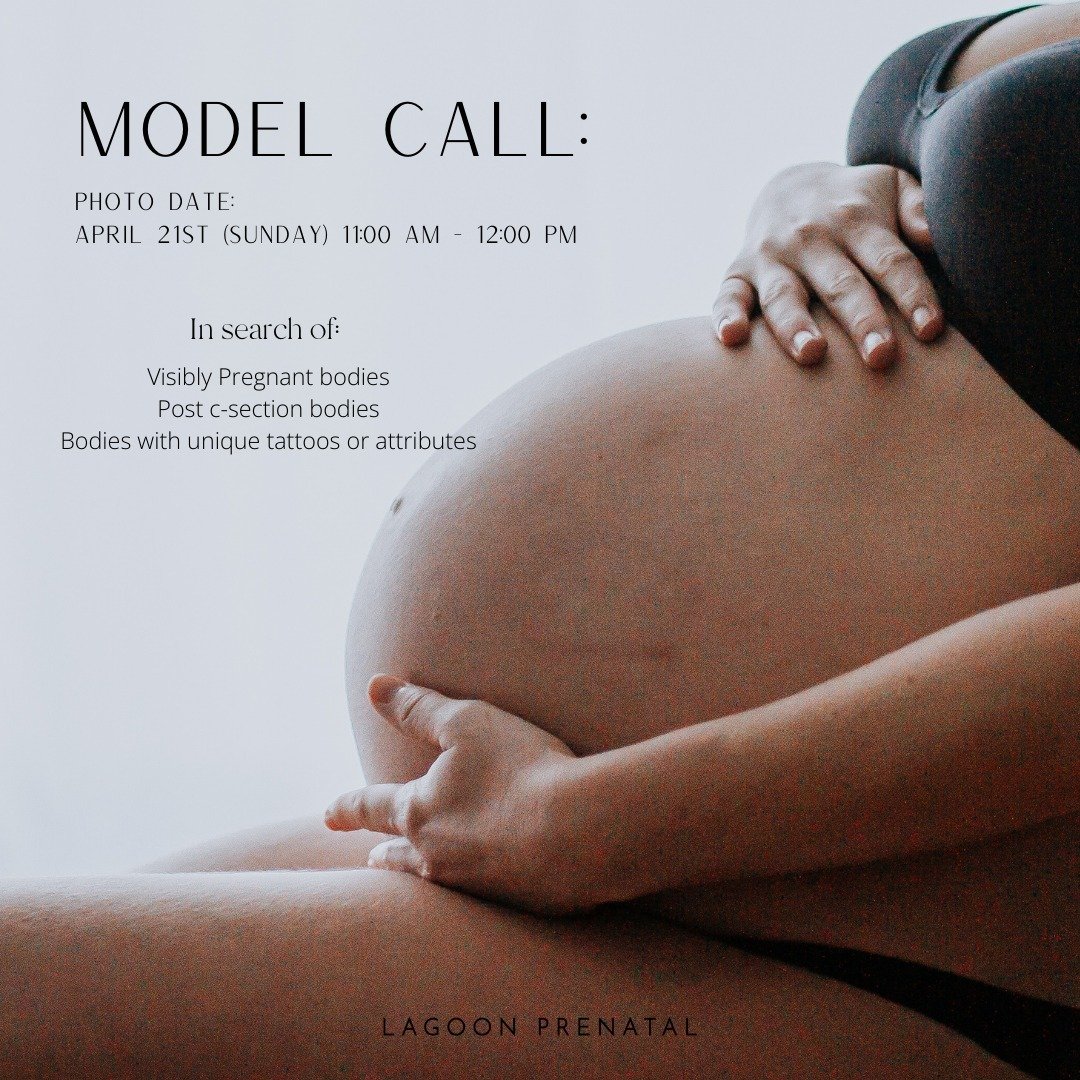 Model call! 🌈🌊
The Lagoon team is looking for some community members to join us this Sunday (April 21st) in the clinic as we create some magic together. We are searching for visibly pregnant bodies, post caesarean birth bodies, and parents with a u