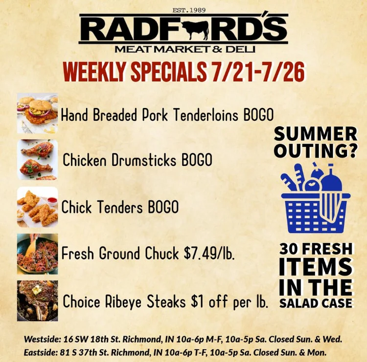 Specials — Radford's Meat