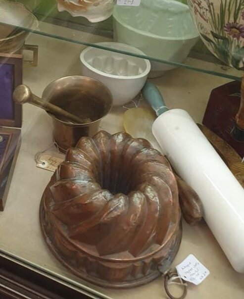 Jelly Moulds Copper and Porcelain
