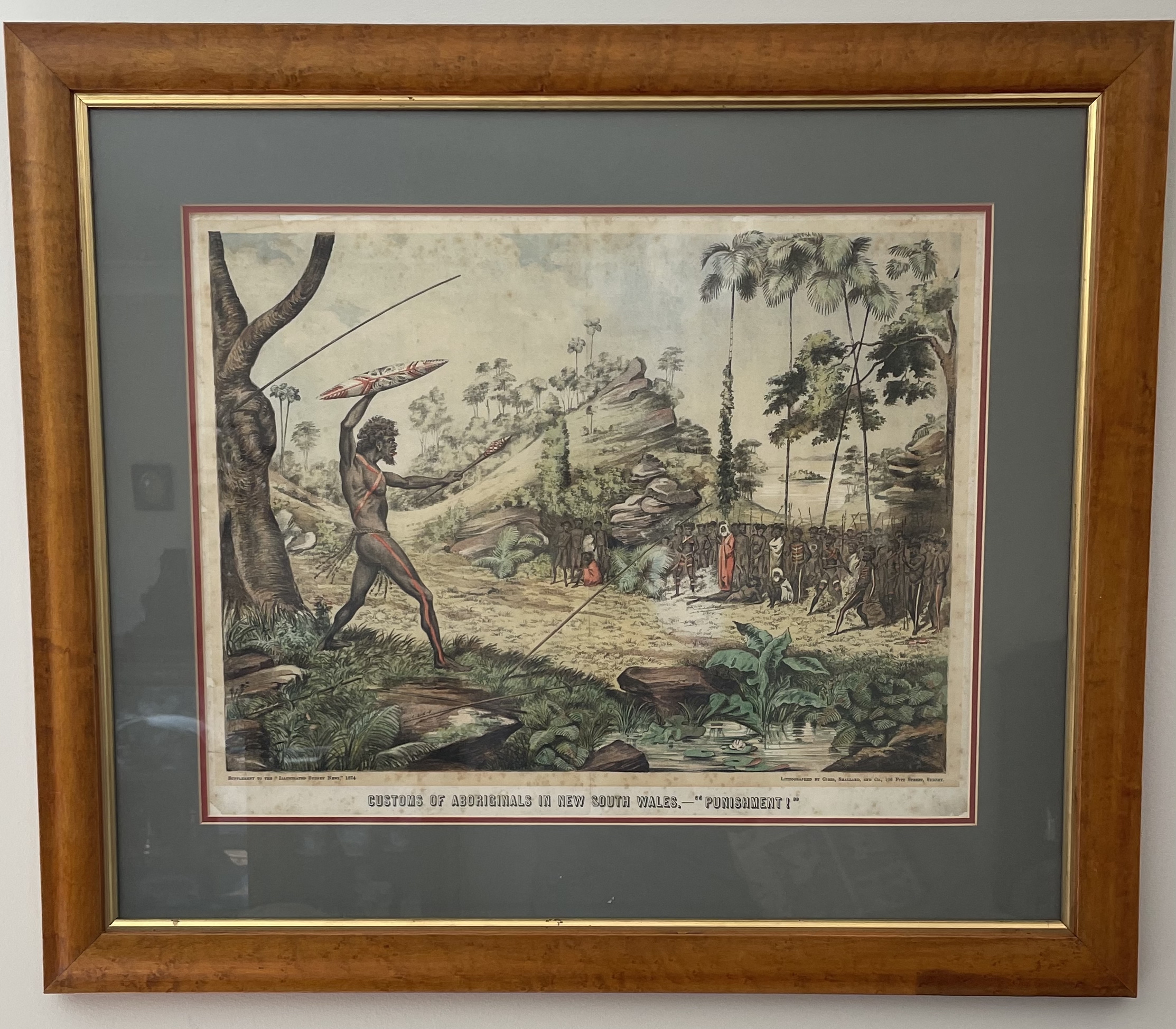 Antique Lithograph- S. Calvert Punishment.