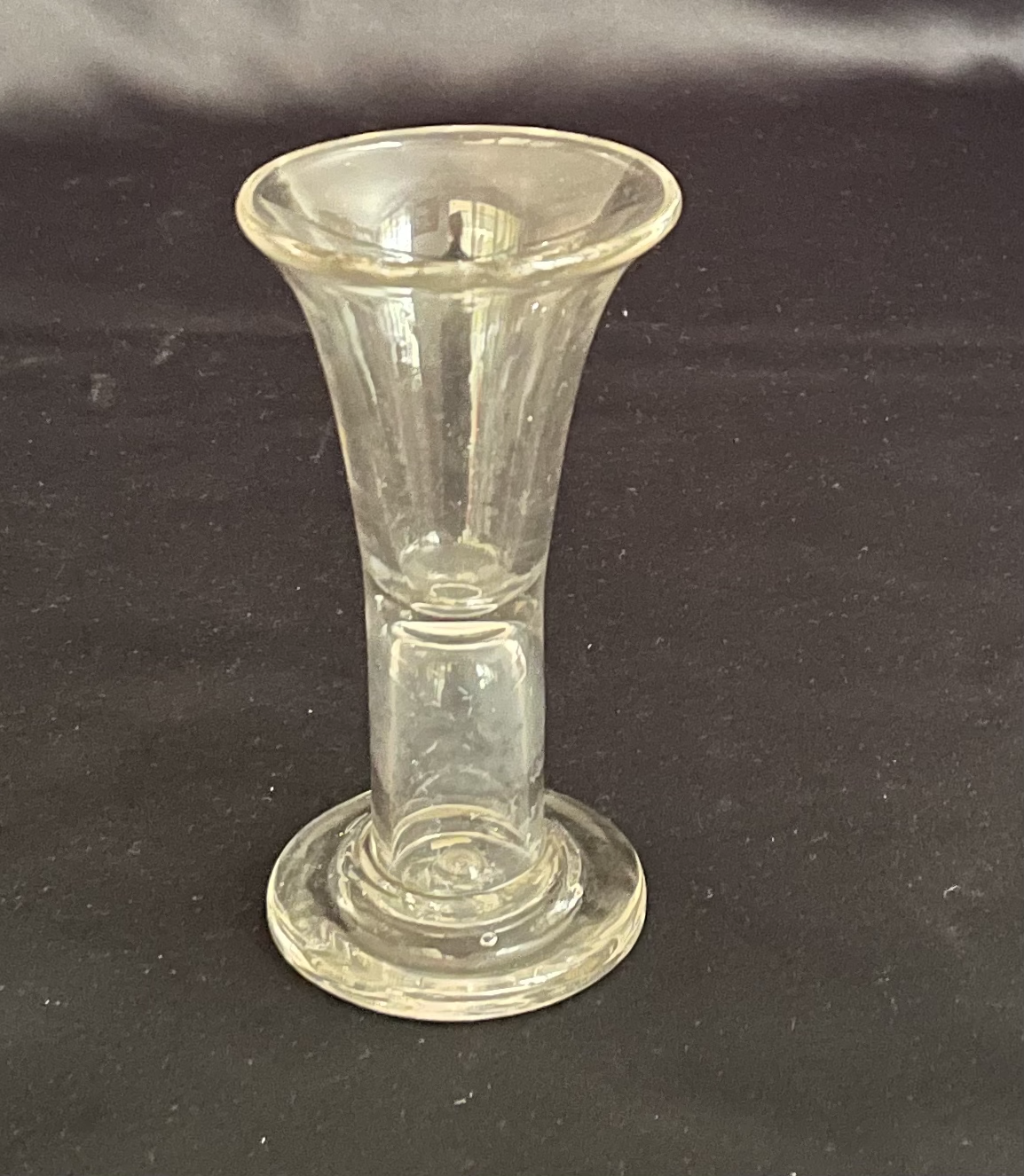 Hollow Stem Firing Glass, Conical Base with Rough Pontil