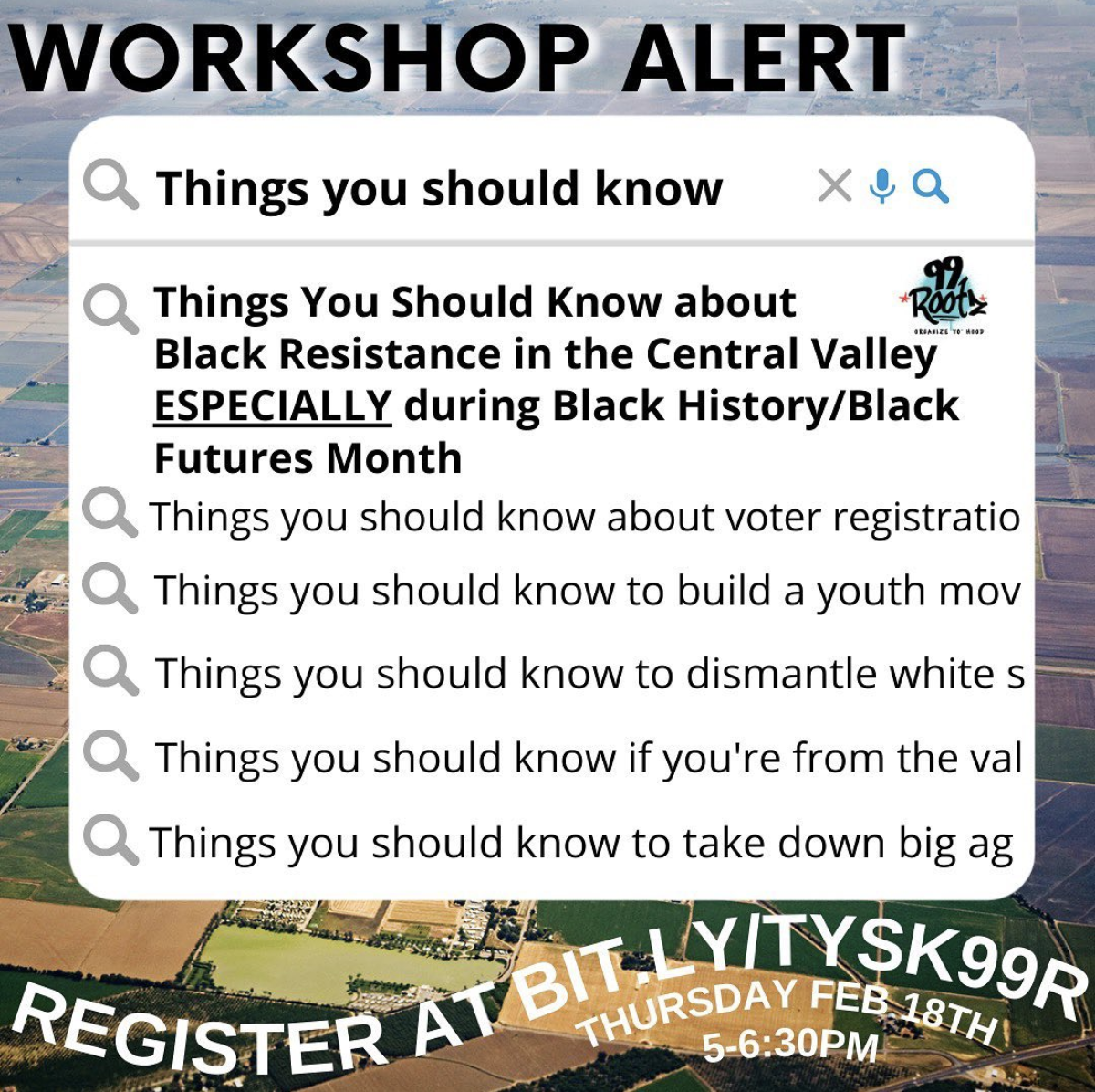 📣 WORKSHOP ALERT 📣 ⁣
⁣
This is an Each 1, Teach 1 space! Movements start with learning legacies, listening, and showing up with all we got. ⁣
⁣
Link in bio to register ✈️ #WeGotUs
