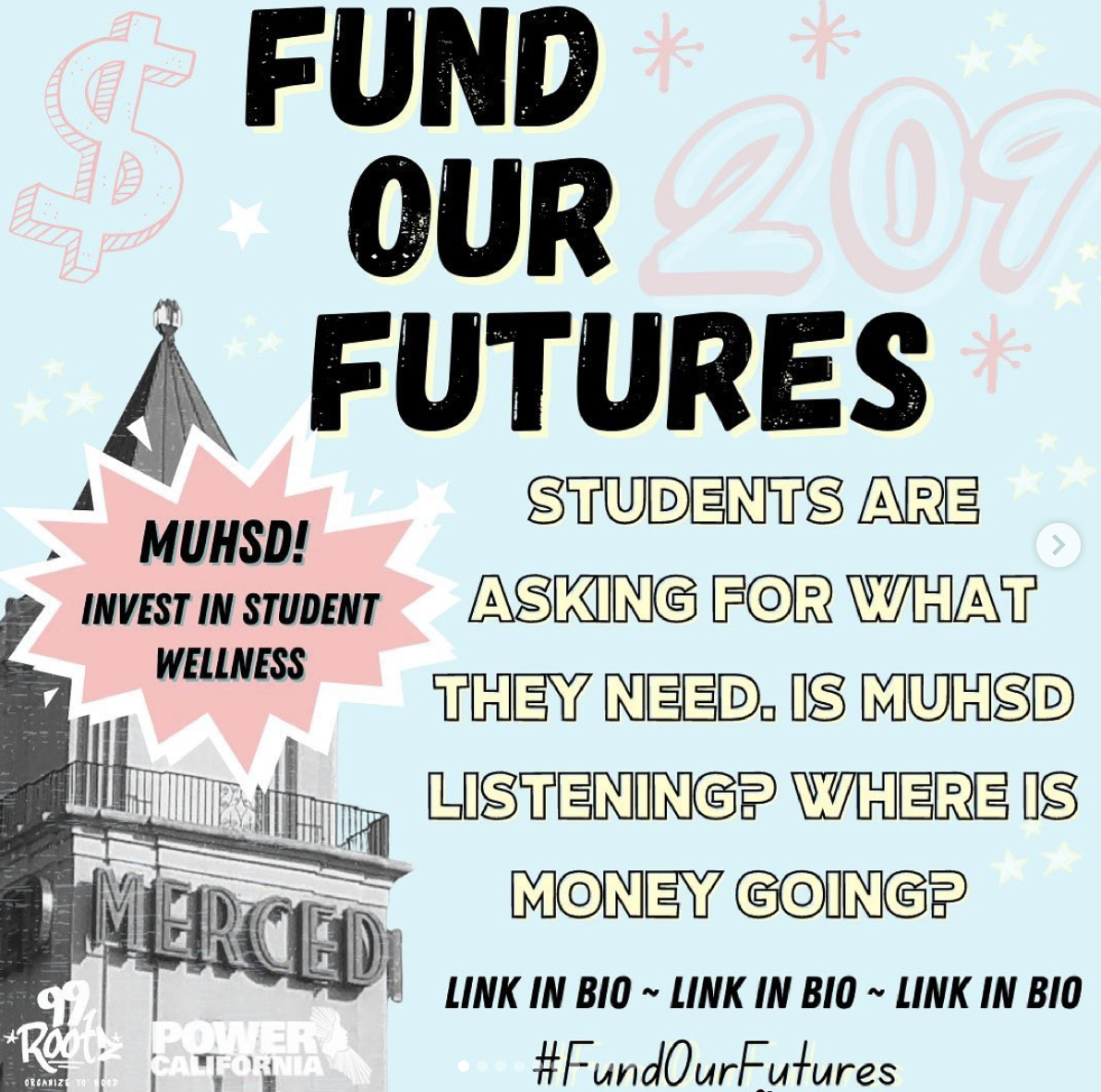MUHSD is receiving $35 million federal funds. Where is that money going? Here are what MUHSD students are asking for. 📣⁣⁣
⁣⁣
🚨 In Merced, we have a chance to build a new chapter. We can’t go back to normal. Sign our pledge, link in bio!! 🚨