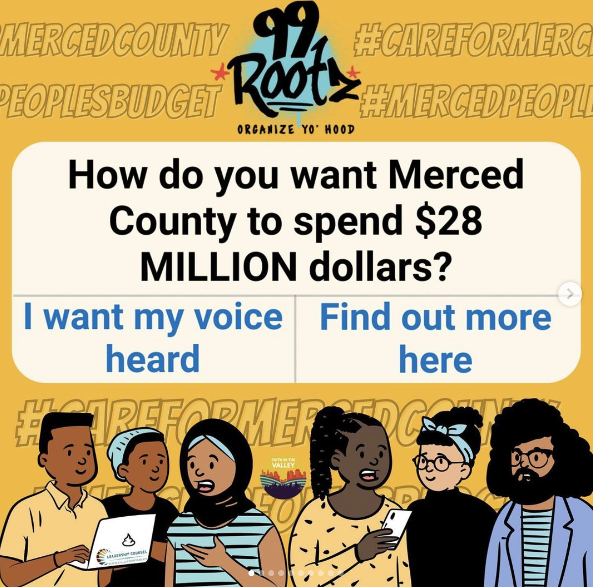 🚨Community members should have a say in how $28 million dollars of CARES Act funds are distributed. ⁣🚨
⁣
We believe Black, Indigenous, community of color have the right to recover! Merced County Board of Supervisors, we’re doing our part by taking 