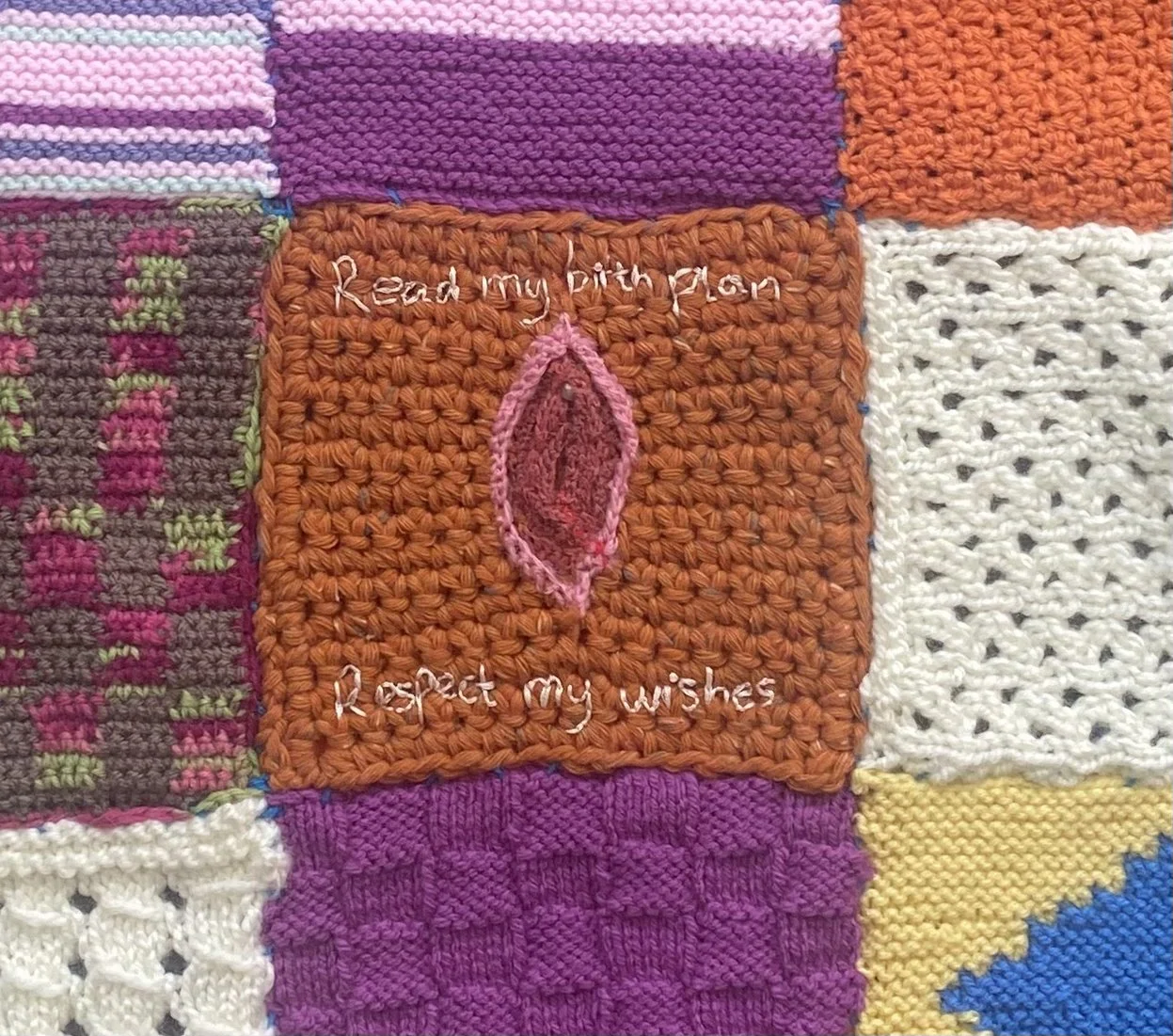 Crocheted vulva