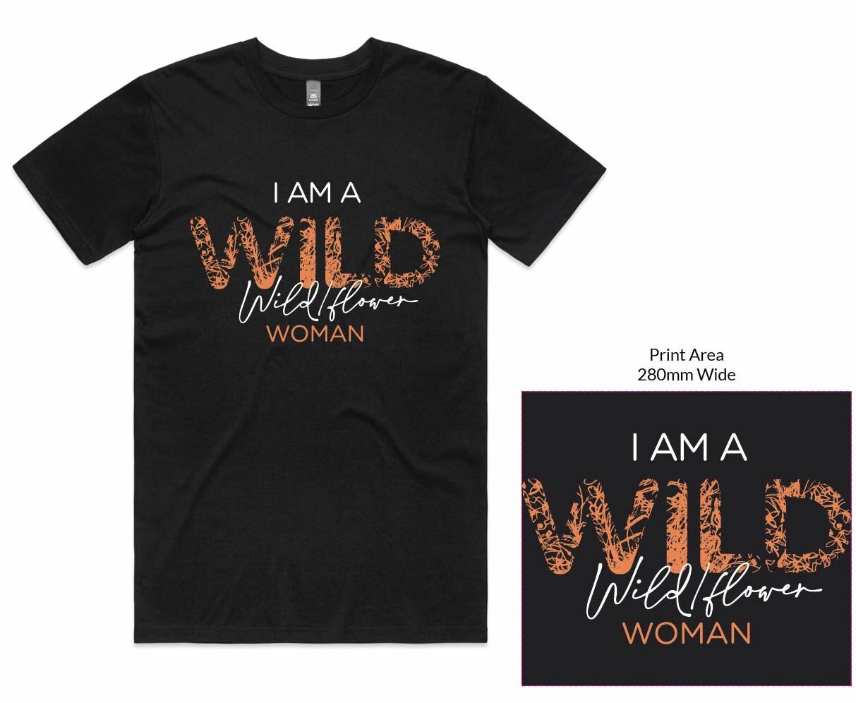 Wild_flower Women T black Unisex.jpeg