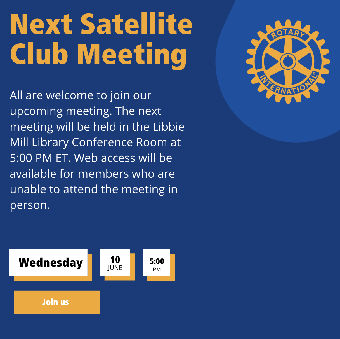 Our Next Satellite Club Meeting 