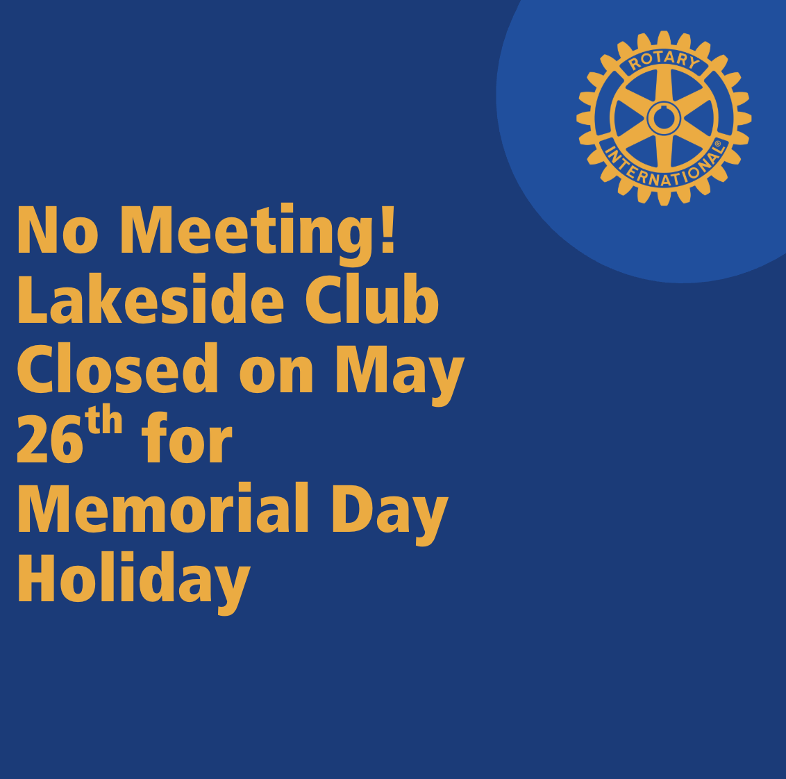 No Meeting